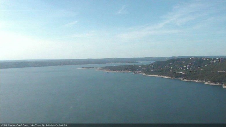 Lake Travis webcam, November 4, 2019 1:50 PM CT