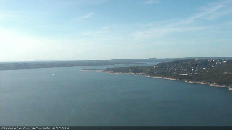 Lake Travis webcam, November 4, 2019 1:55 PM CT
