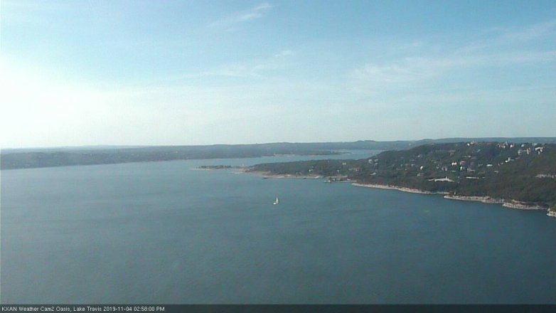 Lake Travis webcam, November 4, 2019 2:00 PM CT