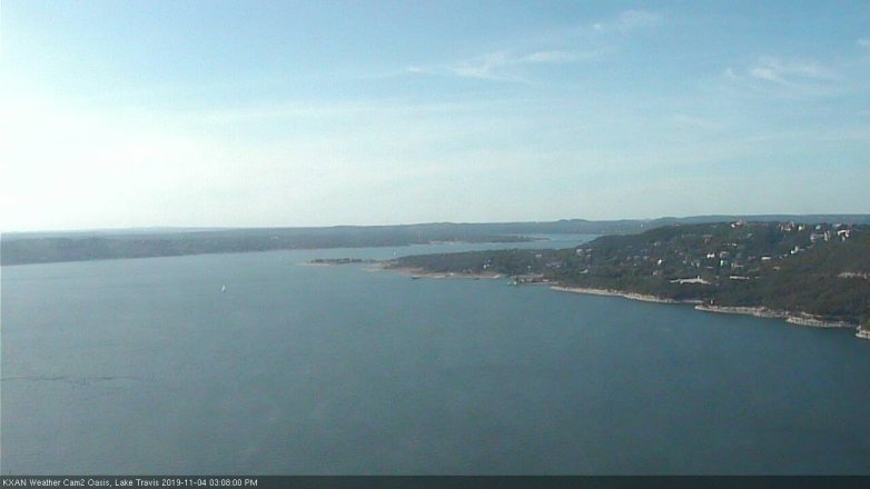 Lake Travis webcam, November 4, 2019 2:10 PM CT