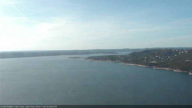 Lake Travis webcam, November 4, 2019 2:30 PM CT