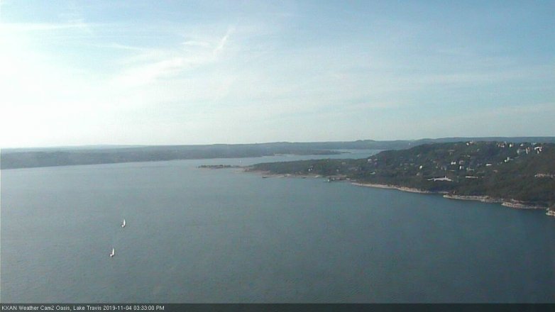 Lake Travis webcam, November 4, 2019 2:35 PM CT