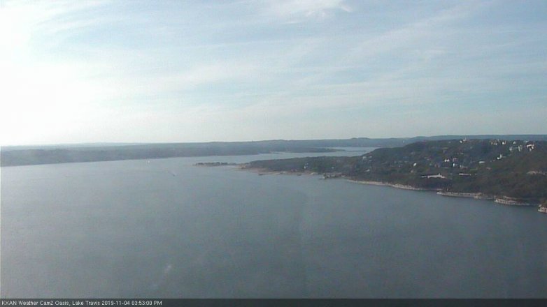Lake Travis webcam, November 4, 2019 2:55 PM CT