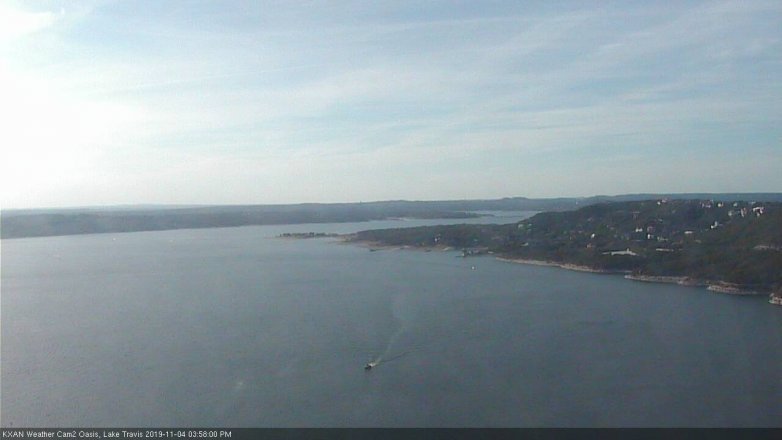 Lake Travis webcam, November 4, 2019 3:00 PM CT