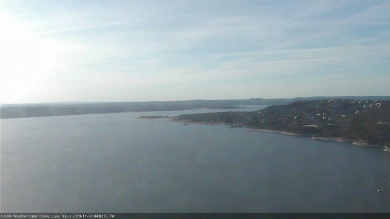 Lake Travis webcam, November 4, 2019 3:05 PM CT