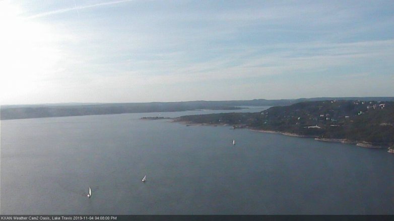Lake Travis webcam, November 4, 2019 3:10 PM CT