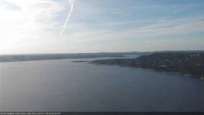 Lake Travis webcam, November 4, 2019 3:30 PM CT