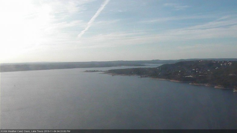 Lake Travis webcam, November 4, 2019 3:35 PM CT