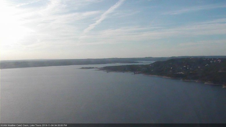 Lake Travis webcam, November 4, 2019 3:40 PM CT