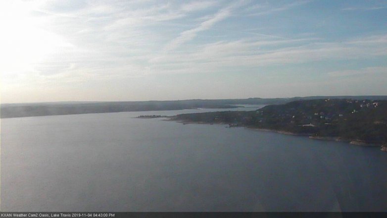 Lake Travis webcam, November 4, 2019 3:45 PM CT