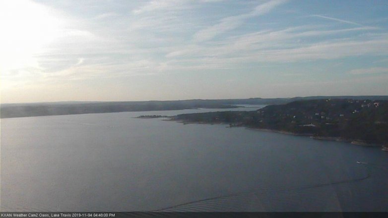 Lake Travis webcam, November 4, 2019 3:50 PM CT
