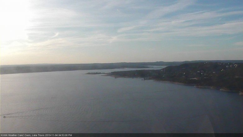 Lake Travis webcam, November 4, 2019 3:55 PM CT