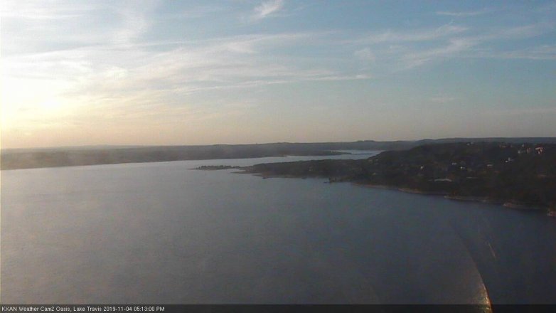 Lake Travis webcam, November 4, 2019 4:15 PM CT