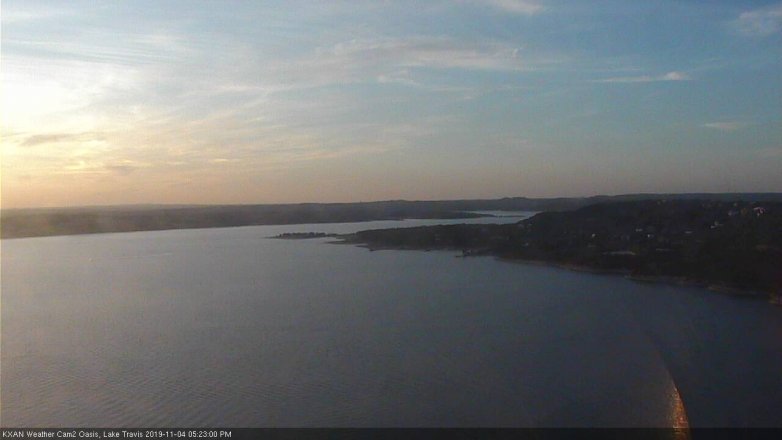 Lake Travis webcam, November 4, 2019 4:25 PM CT
