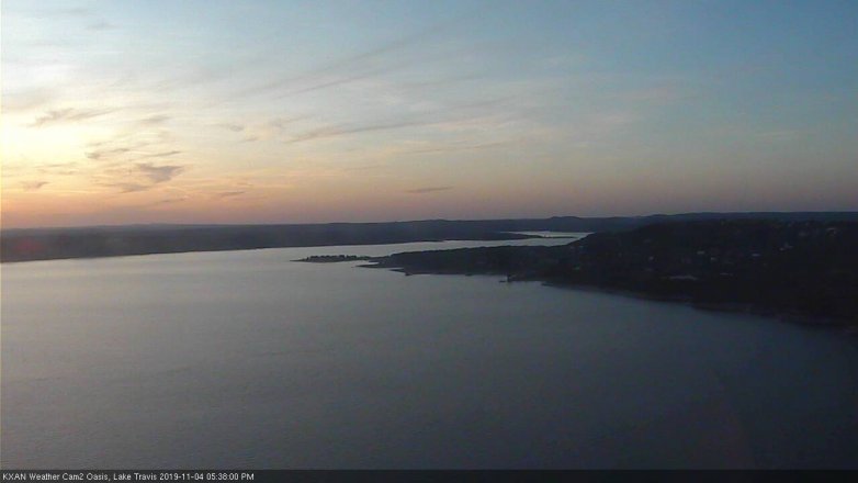 Lake Travis webcam, November 4, 2019 4:40 PM CT
