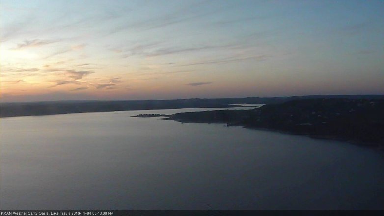 Lake Travis webcam, November 4, 2019 4:45 PM CT