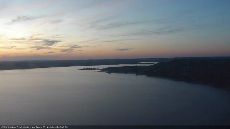 Lake Travis webcam, November 4, 2019 4:50 PM CT