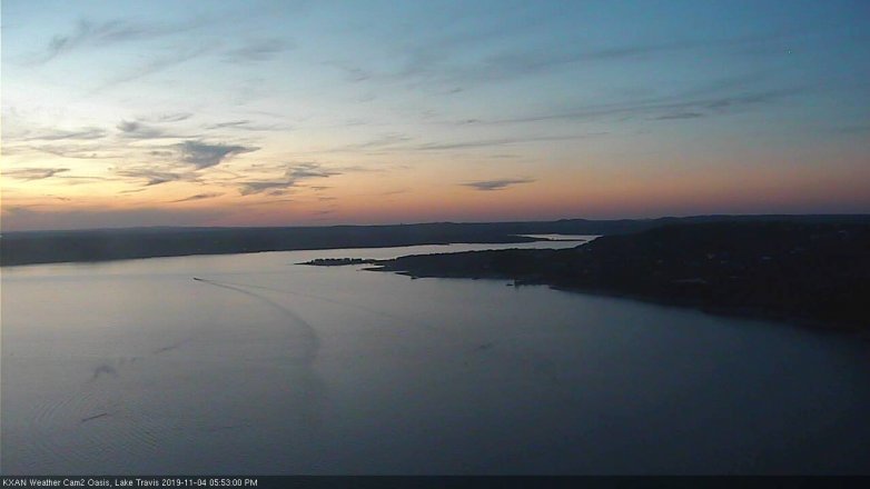 Lake Travis webcam, November 4, 2019 4:55 PM CT
