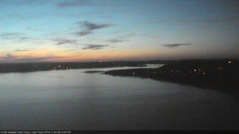 Lake Travis webcam, November 4, 2019 5:15 PM CT