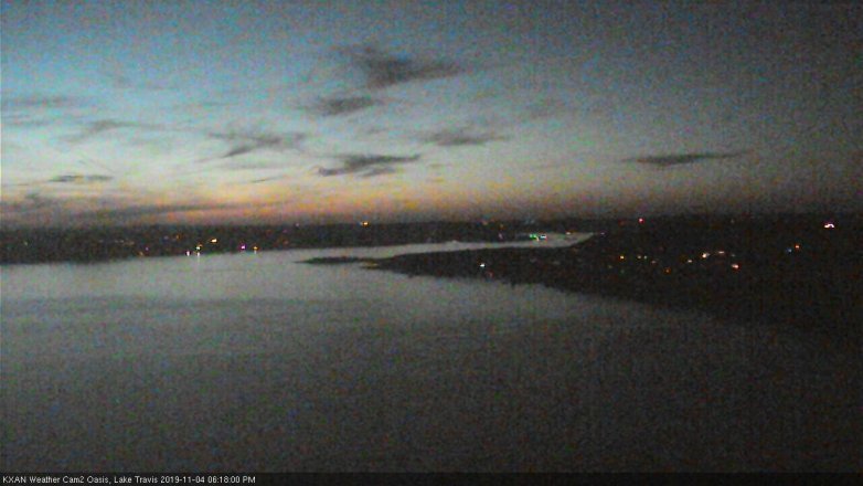Lake Travis webcam, November 4, 2019 5:20 PM CT
