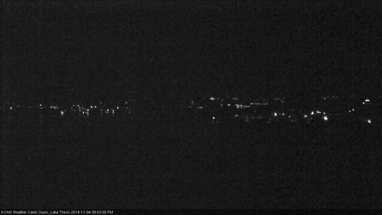 Lake Travis webcam, November 4, 2019 7:05 PM CT