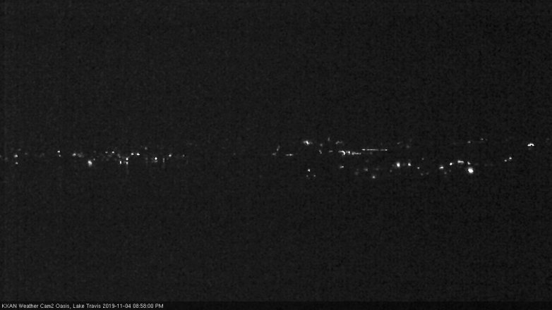 Lake Travis webcam, November 4, 2019 8:00 PM CT