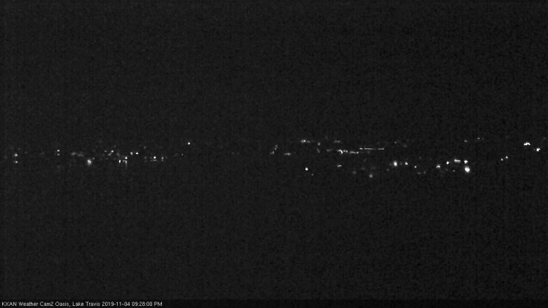 Lake Travis webcam, November 4, 2019 8:30 PM CT