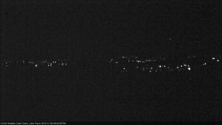 Lake Travis webcam, November 4, 2019 8:45 PM CT