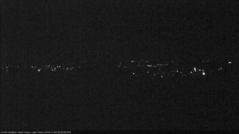 Lake Travis webcam, November 4, 2019 9:00 PM CT