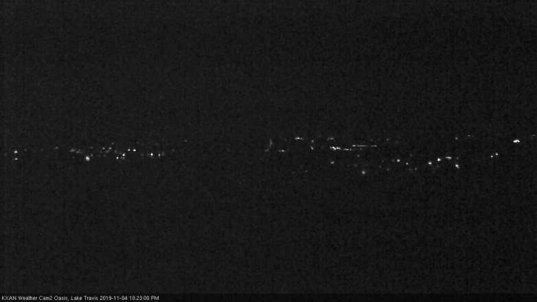Lake Travis webcam, November 4, 2019 9:25 PM CT