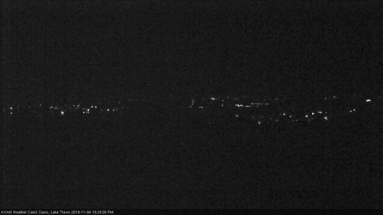 Lake Travis webcam, November 4, 2019 9:30 PM CT