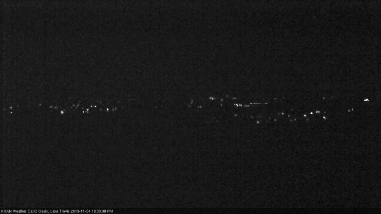 Lake Travis webcam, November 4, 2019 9:40 PM CT