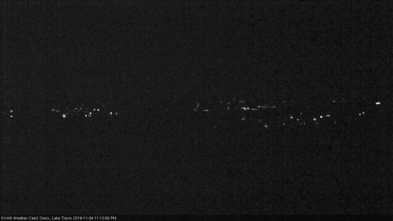 Lake Travis webcam, November 4, 2019 10:15 PM CT