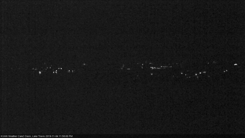 Lake Travis webcam, November 4, 2019 11:00 PM CT