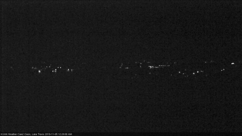 Lake Travis webcam, November 4, 2019 11:30 PM CT