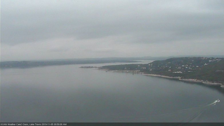 Lake Travis webcam, November 5, 2019 9:00 AM CT