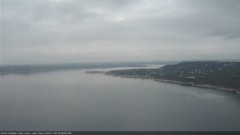 Lake Travis webcam, November 5, 2019 9:30 AM CT