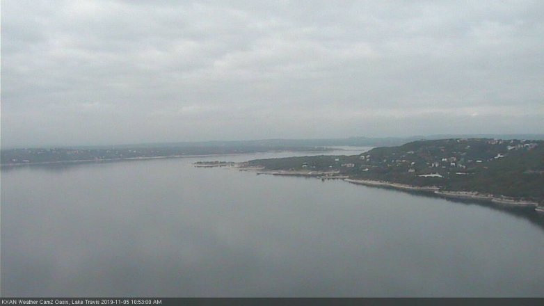 Lake Travis webcam, November 5, 2019 9:55 AM CT