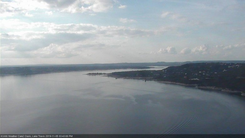 Lake Travis webcam, November 5, 2019 2:45 PM CT