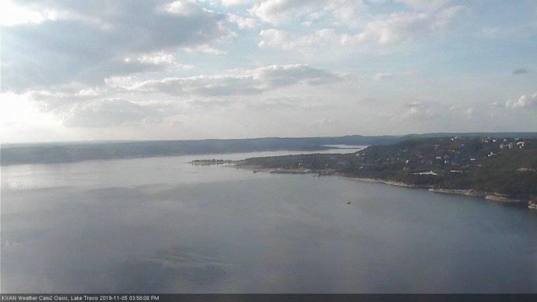 Lake Travis webcam, November 5, 2019 3:00 PM CT