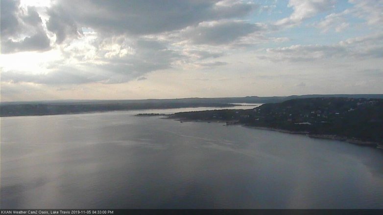 Lake Travis webcam, November 5, 2019 3:35 PM CT