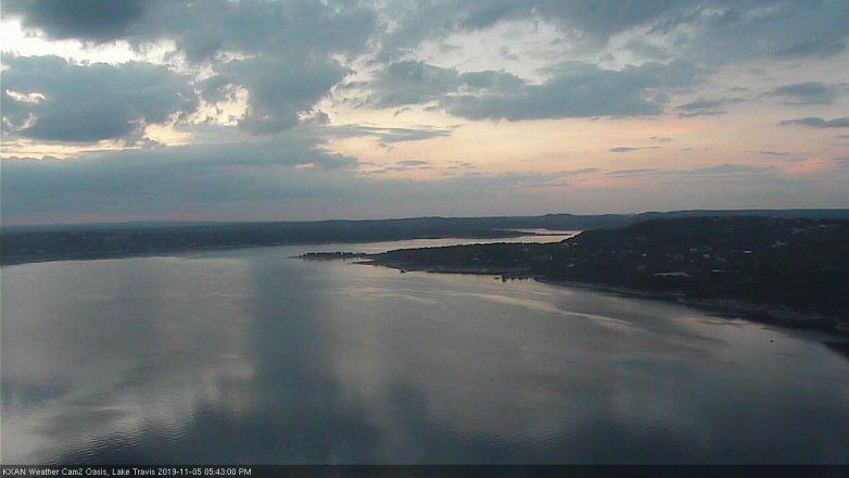 Lake Travis webcam, November 5, 2019 4:45 PM CT