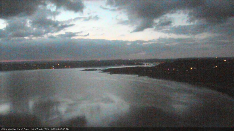 Lake Travis webcam, November 5, 2019 5:10 PM CT