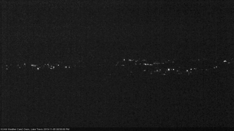 Lake Travis webcam, November 5, 2019 8:00 PM CT