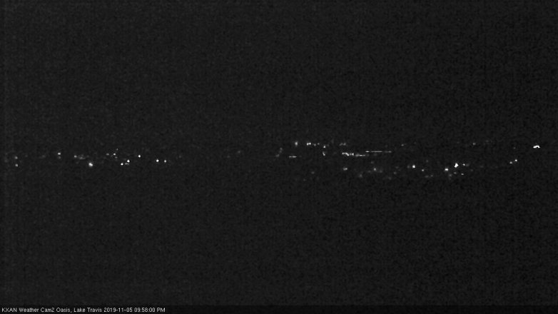 Lake Travis webcam, November 5, 2019 9:00 PM CT