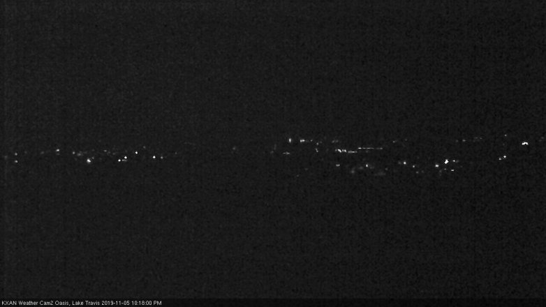 Lake Travis webcam, November 5, 2019 9:20 PM CT