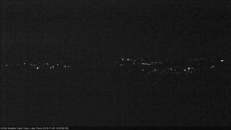 Lake Travis webcam, November 5, 2019 9:30 PM CT