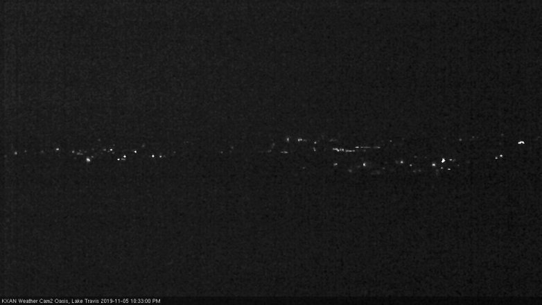 Lake Travis webcam, November 5, 2019 9:35 PM CT