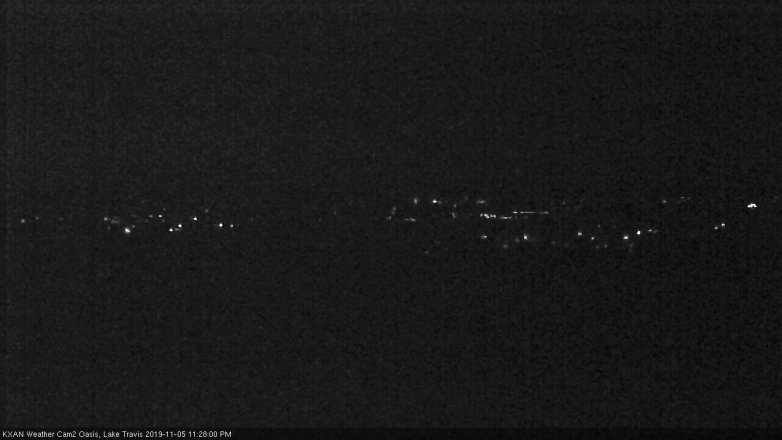 Lake Travis webcam, November 5, 2019 10:30 PM CT
