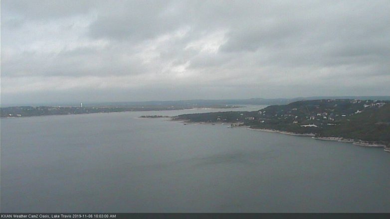 Lake Travis webcam, November 6, 2019 9:05 AM CT